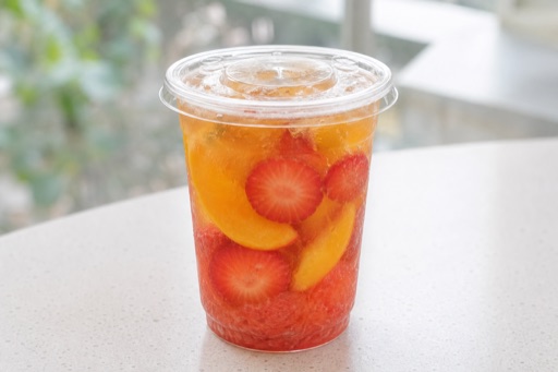 strawberry peach ya shi xiang tea P04 — 중국 요리