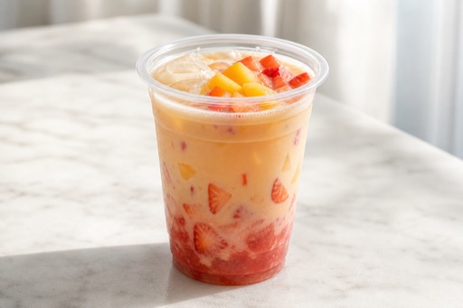 strawberry peach ya shi xiang tea P05 — 중국 요리