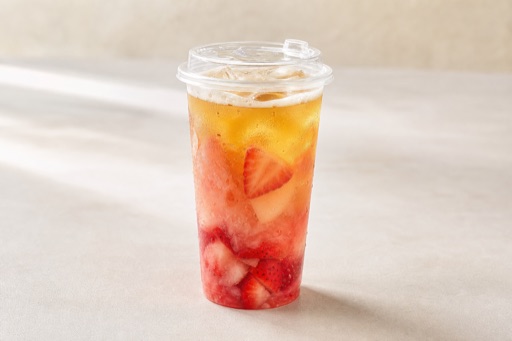strawberry peach ya shi xiang tea P07 — 중국 요리