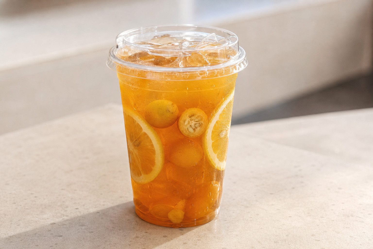 Photorealistic wampee lemon tea P01 food image by VDAMO