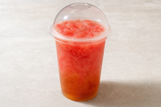 Photorealistic watermelon black tea smoothie P10 food image by VDAMO