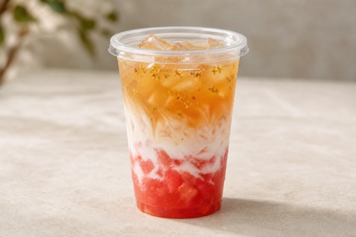 watermelon coconut osmanthus oolong tea P06 — China dish