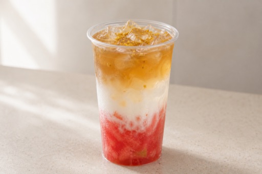 watermelon coconut osmanthus oolong tea P07 — China dish