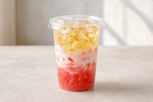 watermelon coconut osmanthus oolong tea P08 — China dish