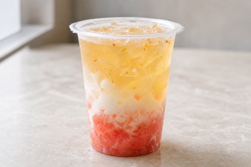watermelon coconut osmanthus oolong tea P09 — China dish