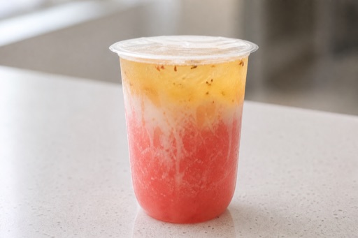 Photorealistic watermelon osmanthus oolong smoothie P02 food image by VDAMO