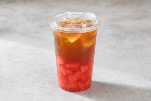 Photorealistic watermelon pu er tea fresh fruit tea P07 food image by VDAMO