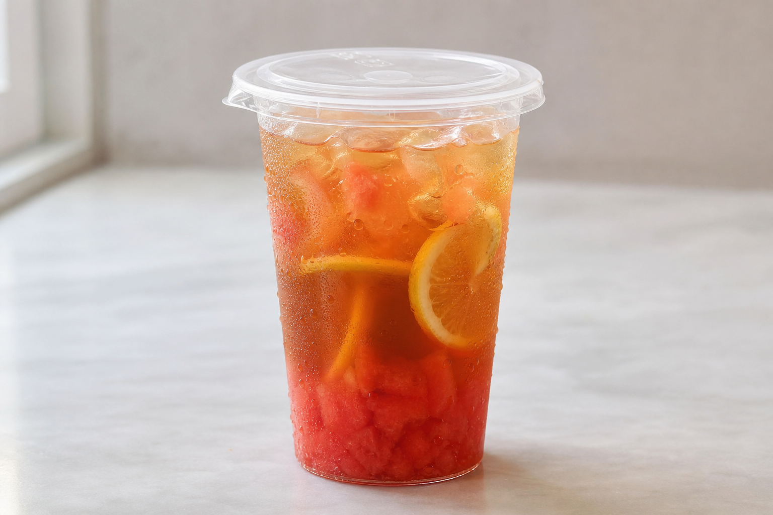 watermelon pu er tea lemon tea P09 — China dish