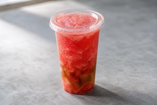 Photorealistic watermelon pu er tea smoothie P01 food image by VDAMO