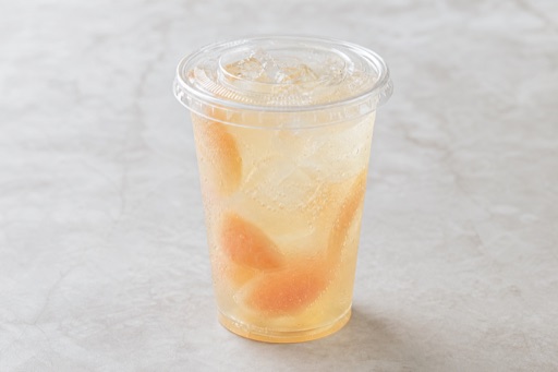 Photorealistic white peach sparkling drink P01 food image by VDAMO