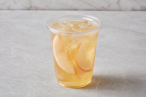 Photorealistic white peach sparkling drink P06 food image by VDAMO