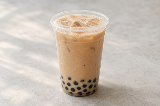 Photorealistic boba oolong milk tea P08 food image by VDAMO