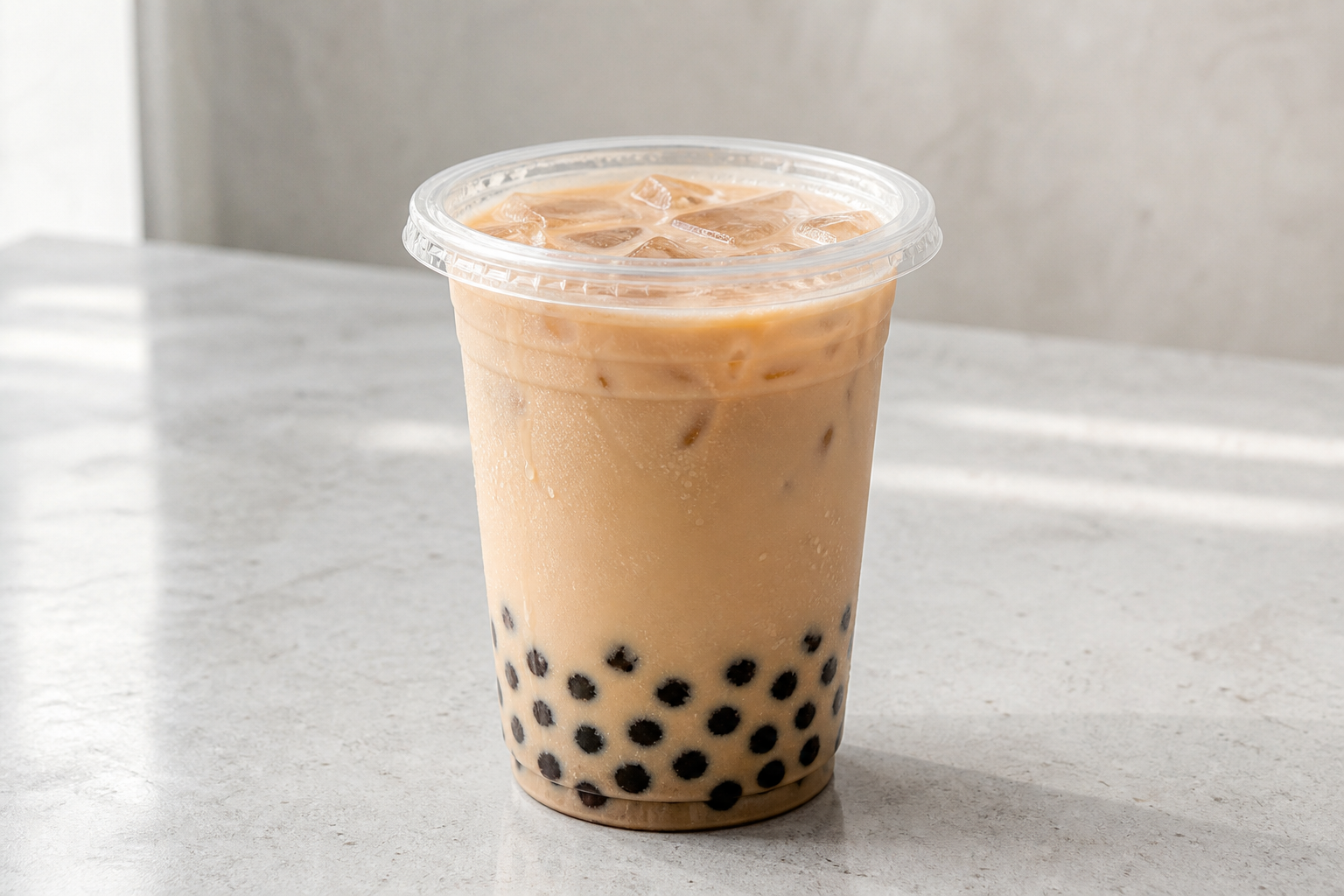 boba pearls classic milk tea P06 — China dish