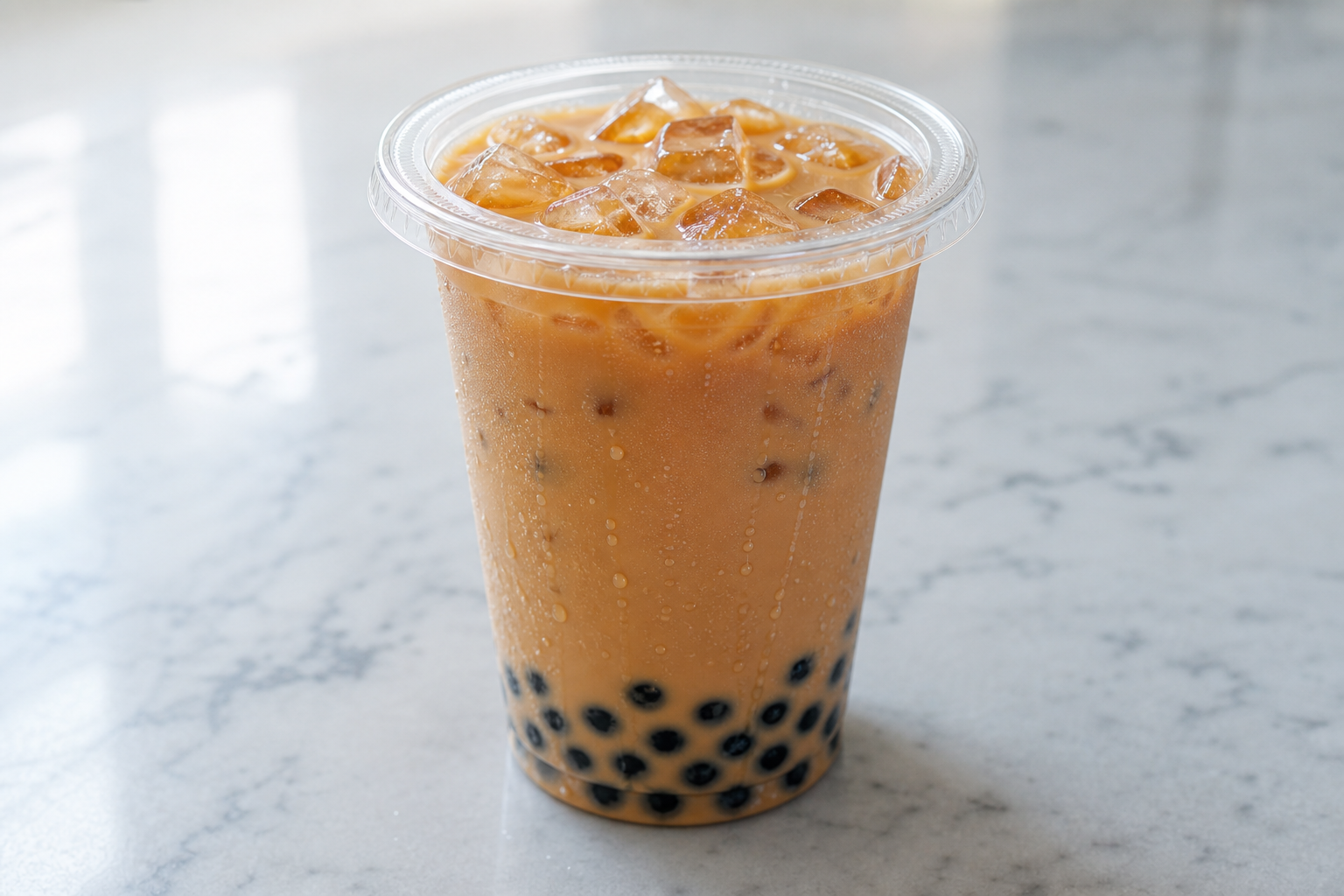 boba pearls Hong Kong milk tea P01 — China dish