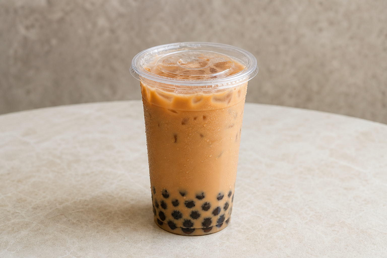 boba pearls Hong Kong milk tea P07 — China dish