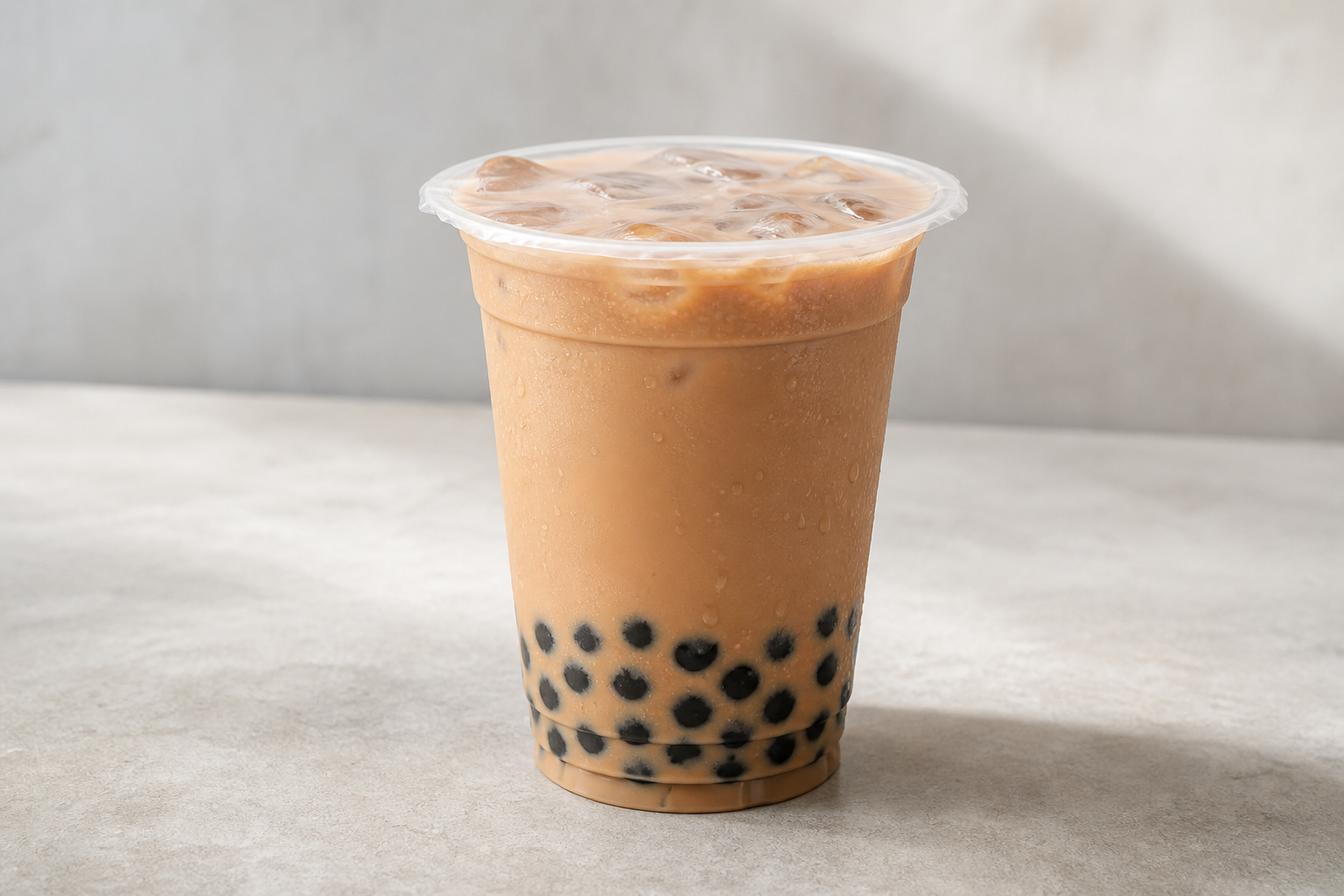 boba pearls Hong Kong milk tea P09 — China dish