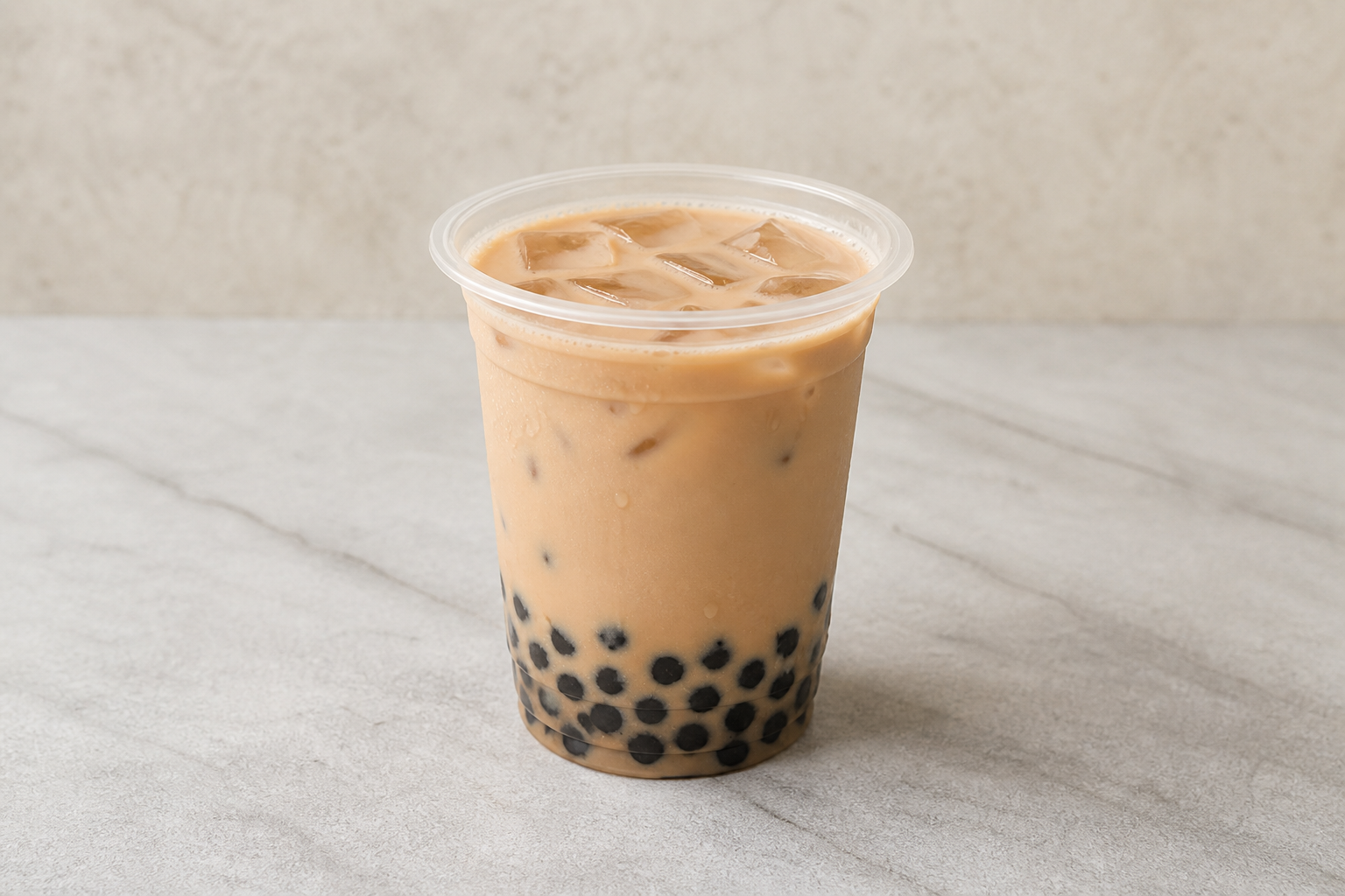 boba pearls oolong milk tea P06 — China dish