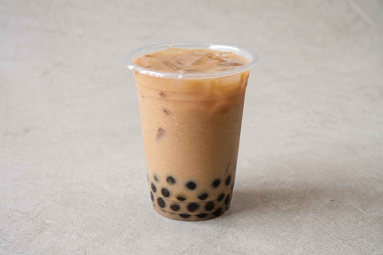 boba pearls oolong milk tea P09 — China dish