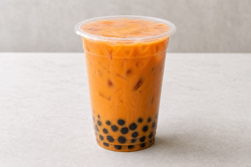 Photorealistic boba Thai milk tea P02 food image by VDAMO