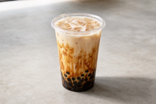 Photorealistic brown sugar oolong milk tea P05 food image by VDAMO