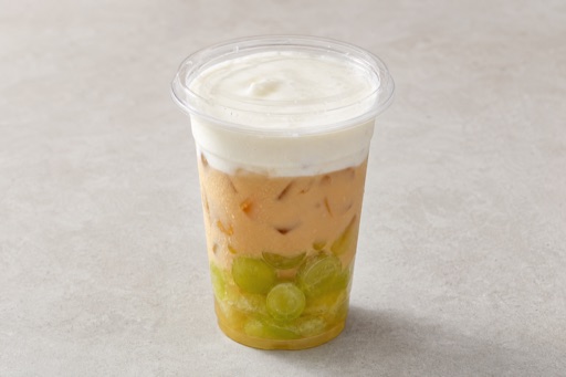 green grape pu er tea cheese foam tea P10 — China dish