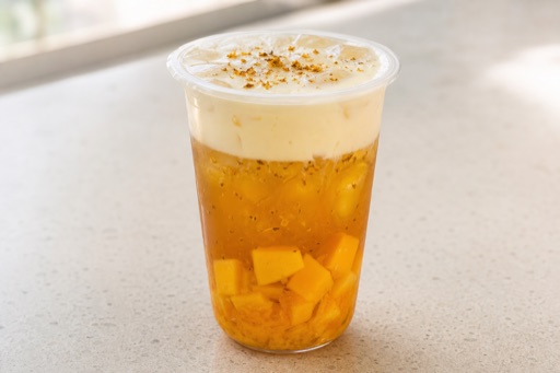 mango osmanthus oolong cheese foam tea P04 — China prato