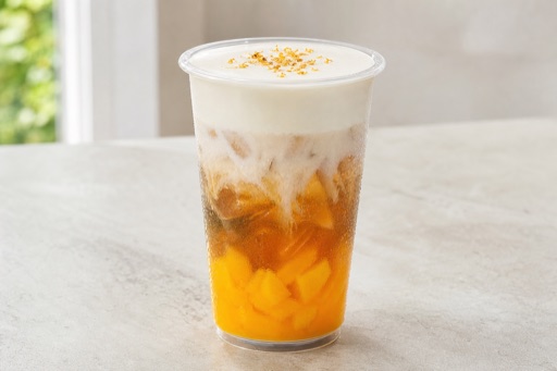 mango osmanthus oolong cheese foam tea P07 — China prato