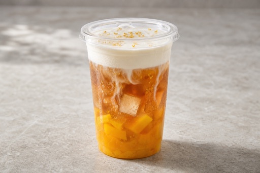 mango osmanthus oolong cheese foam tea P08 — China prato