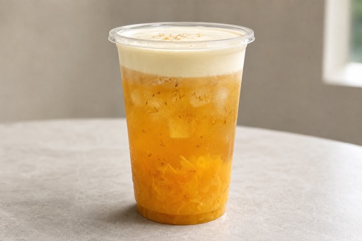 mango osmanthus oolong cheese foam tea P09 — China prato