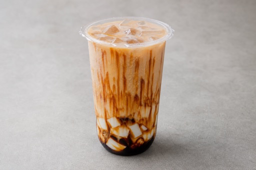 milk jelly brown sugar milk tea P02 — China dish