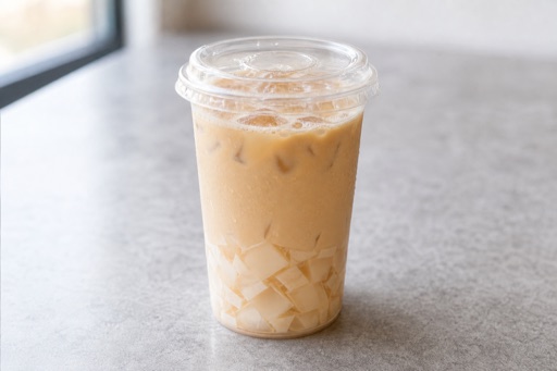 milk jelly Earl Grey milk tea P07 — China dish