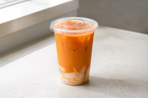 milk jelly Thai milk tea P09 — China dish
