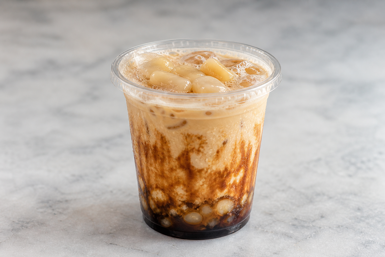 mochi brown sugar milk tea P03 — China dish