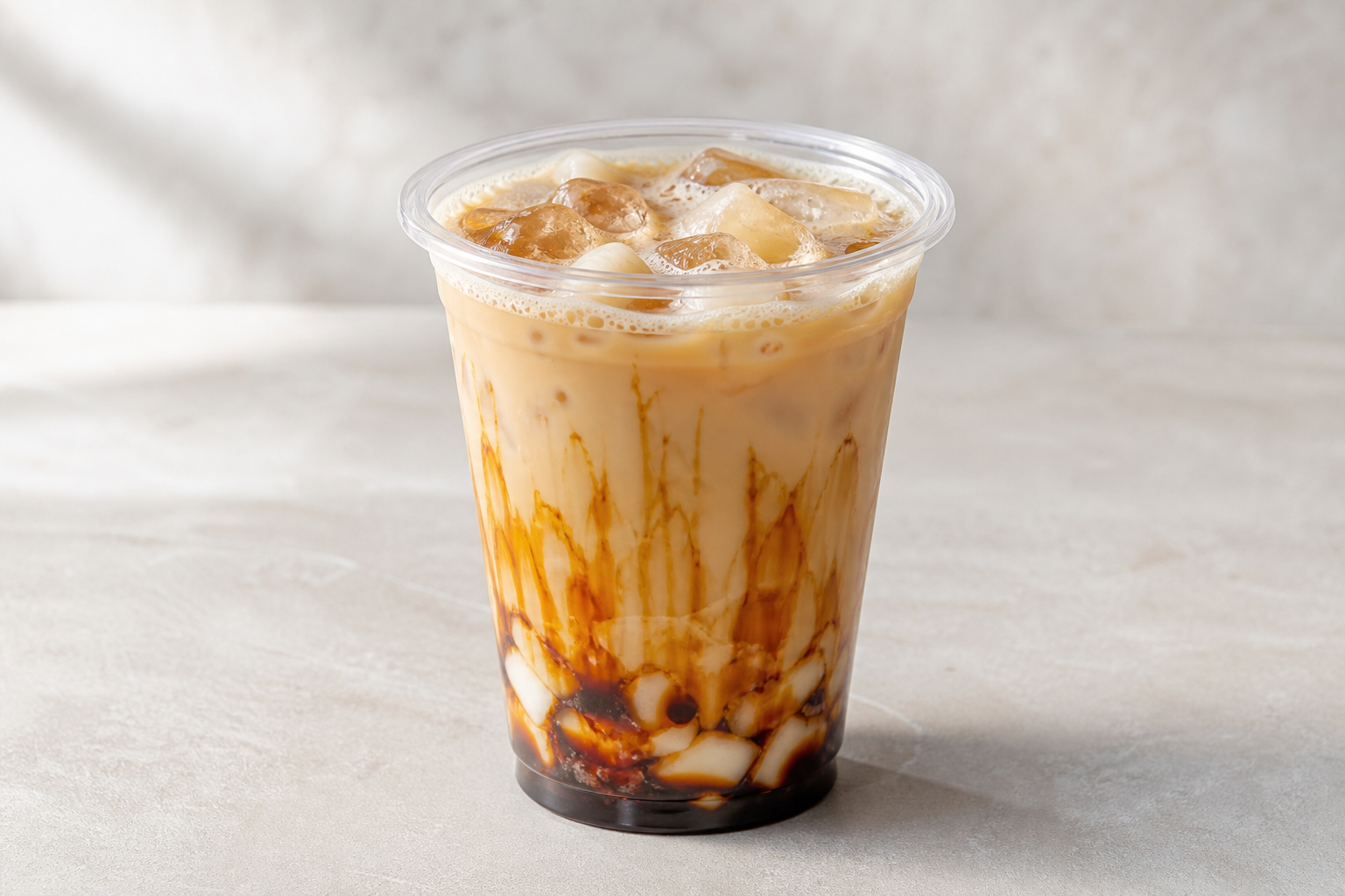 mochi brown sugar milk tea P04 — China dish