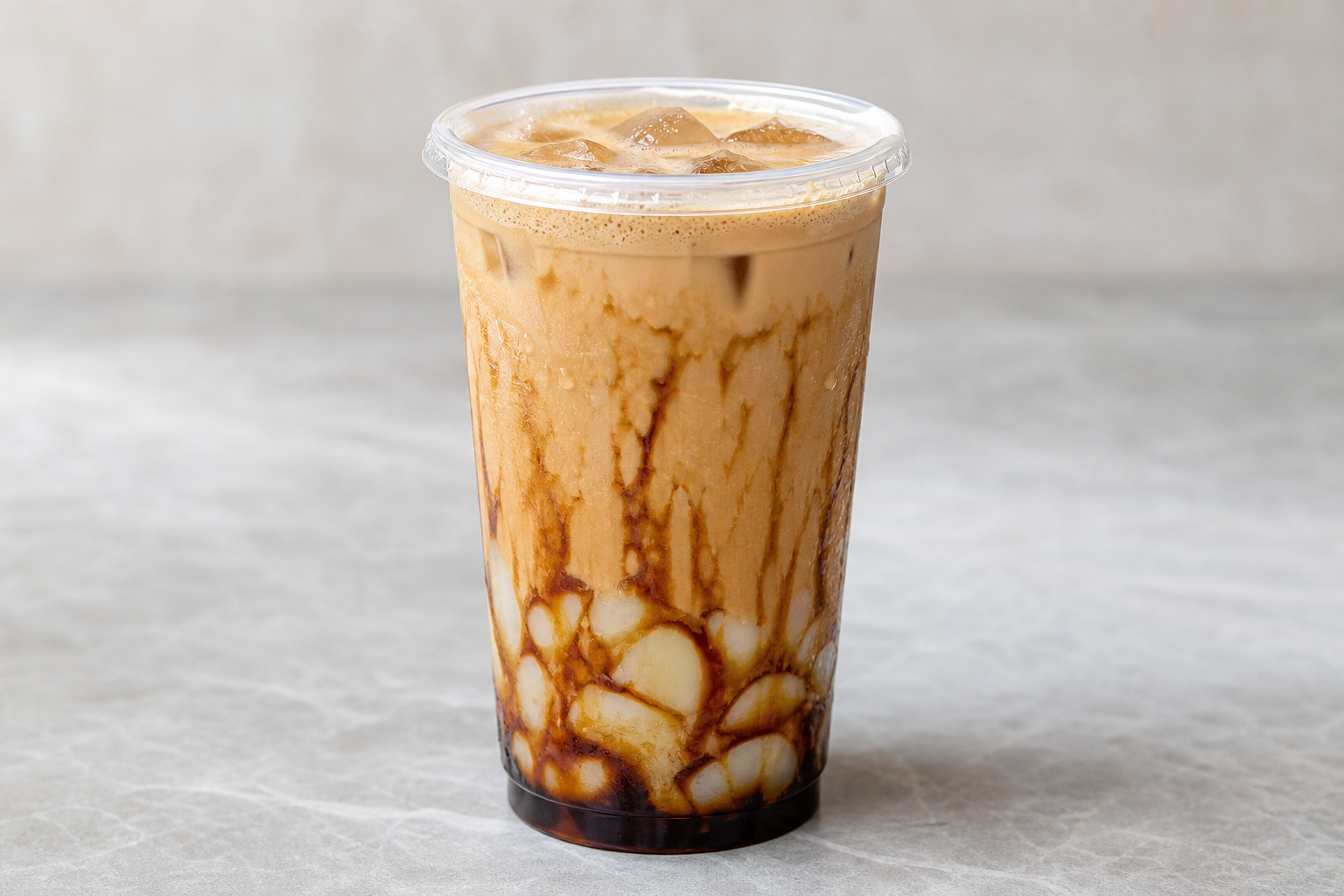 mochi brown sugar milk tea P07 — China dish