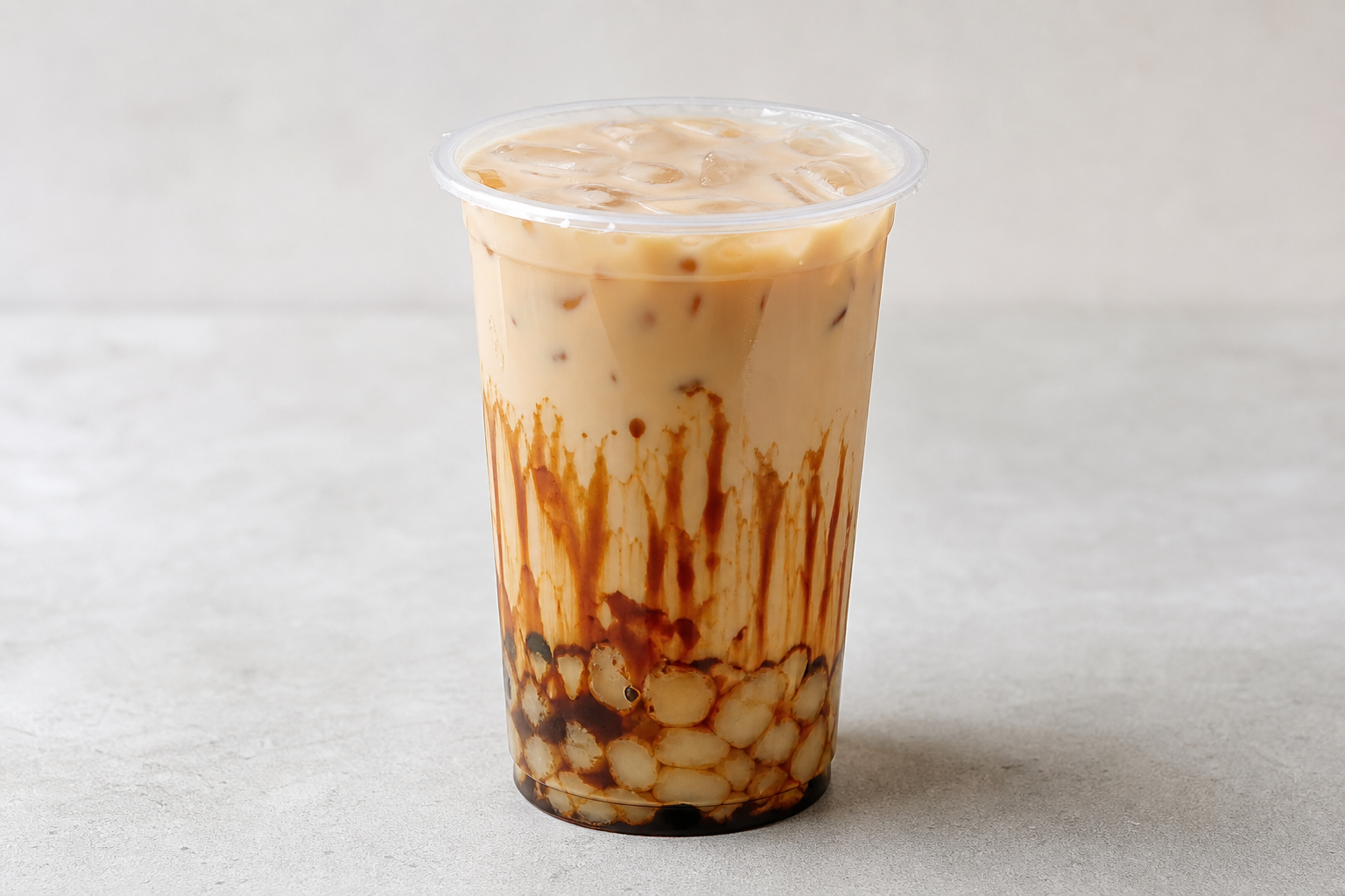 mochi brown sugar milk tea P09 — China dish
