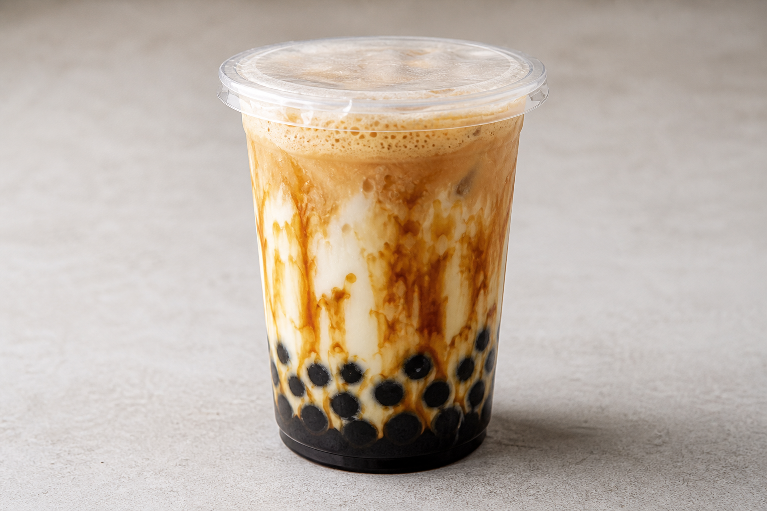 oat milk brown sugar pearl fresh milk P04 — China dish