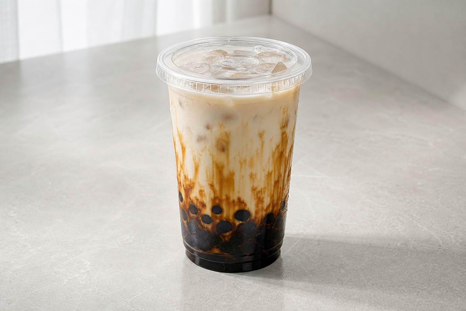 oat milk brown sugar pearl fresh milk P09 — China dish