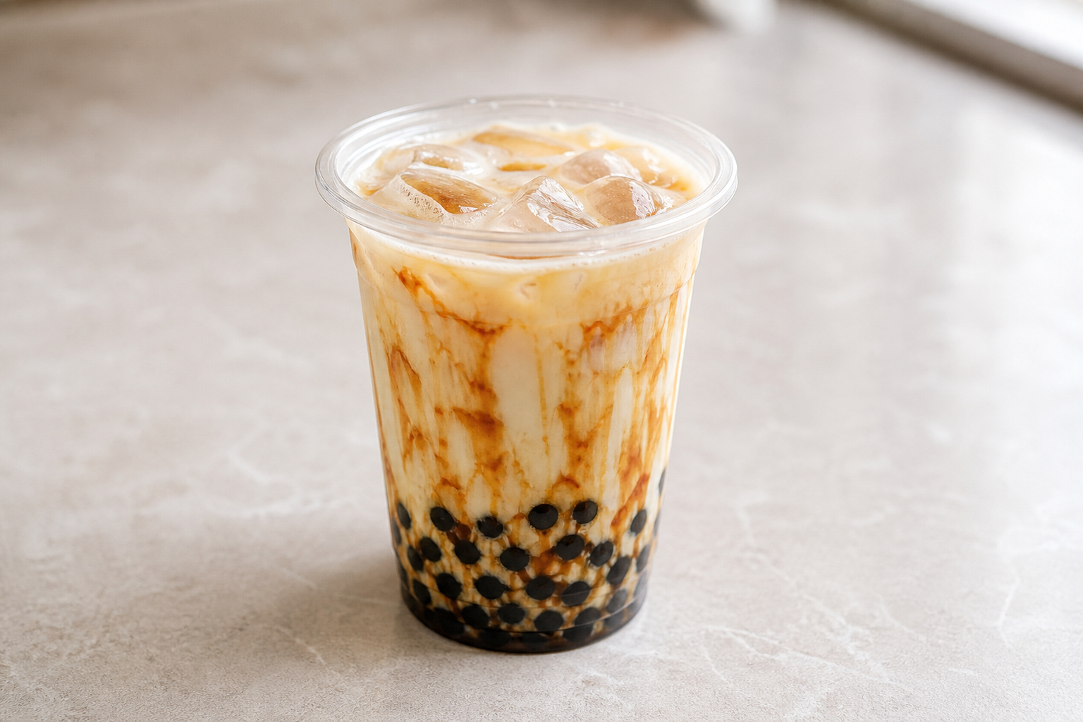 oat milk brown sugar pearl fresh milk P05 — China dish