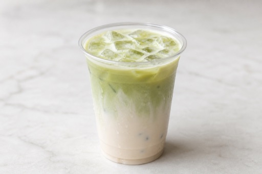 oat milk jasmine milk green tea P03 — China dish
