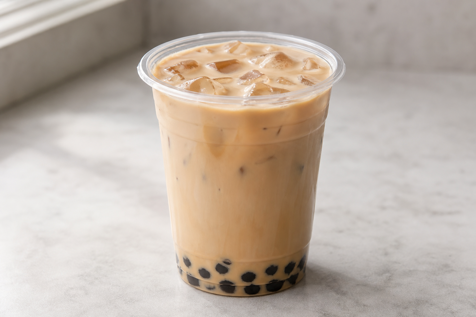 Photorealistic oolong tea thick milk tea P05 food image by VDAMO