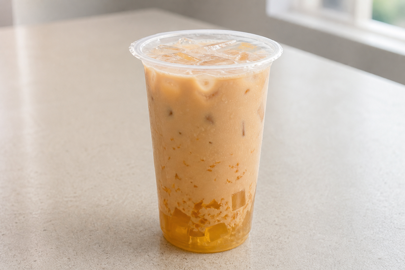 osmanthus jelly milk tea P02 — China dish