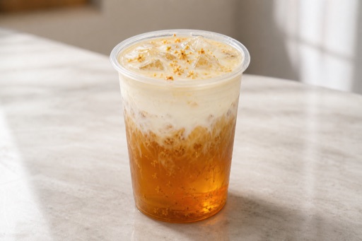 osmanthus oolong tea cream cheese tea P05 — China dish