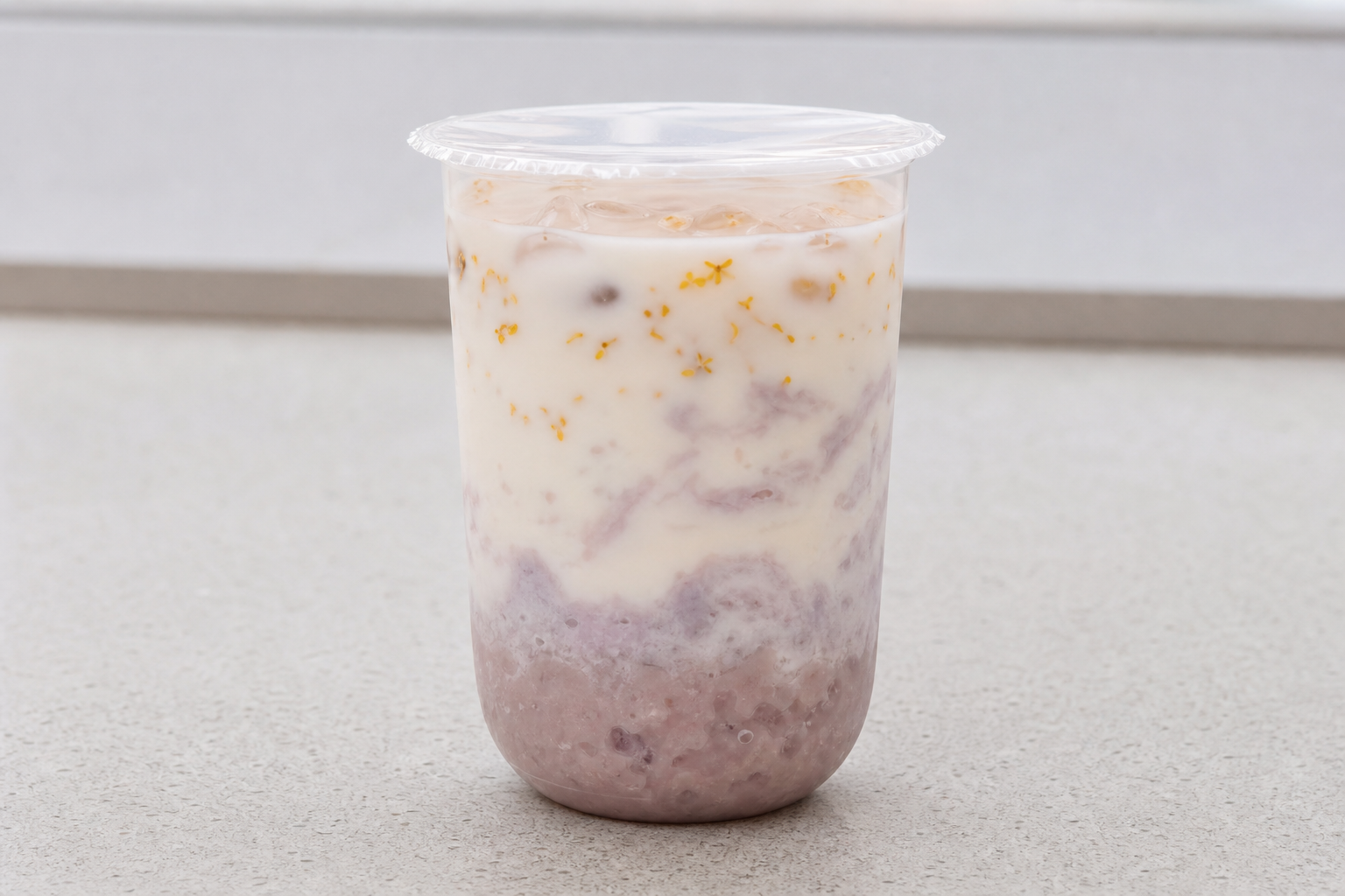 osmanthus taro fresh milk P02 — China dish