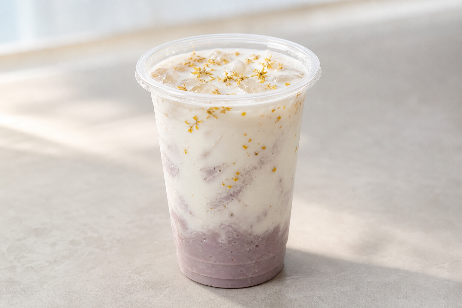 osmanthus taro fresh milk P04 — China dish