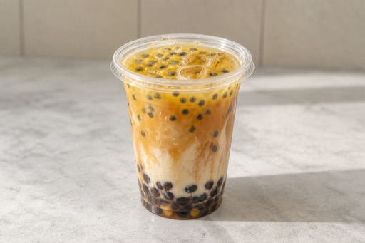 passion fruit oolong tea rich milk tea P05 — 중국 요리