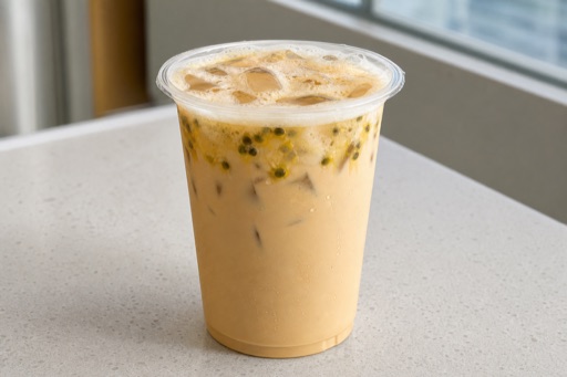 passion fruit oolong tea rich milk tea P06 — 중국 요리