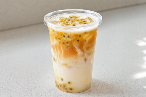 passion fruit oolong tea rich milk tea P07 — 중국 요리
