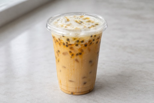 passion fruit oolong tea rich milk tea P09 — 중국 요리
