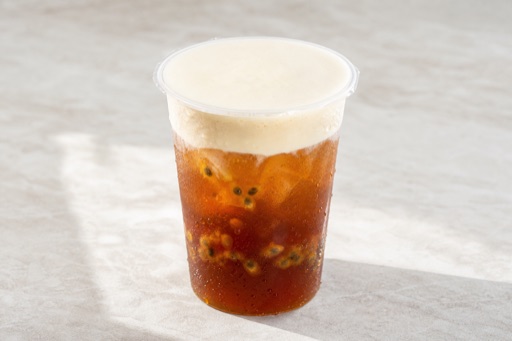 passion fruit pu er tea cheese foam tea P02 — China dish
